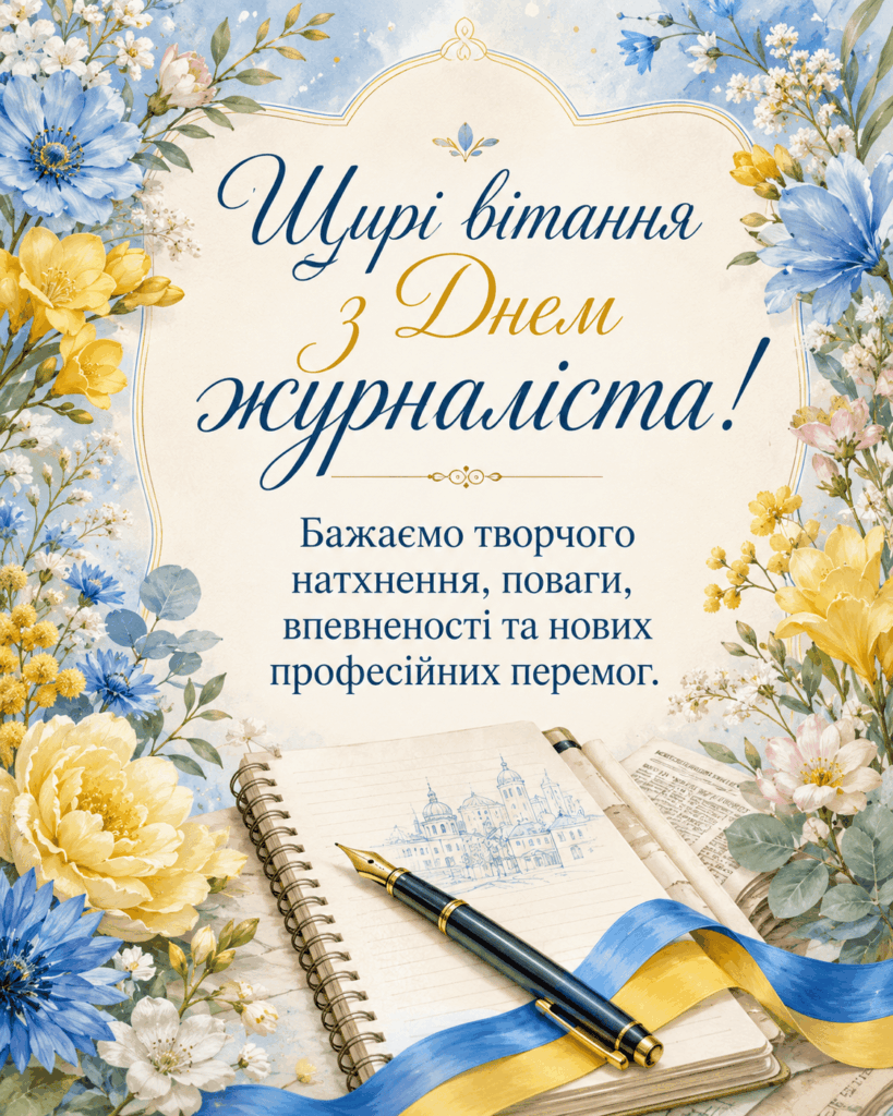 День журналіста України 2026: красиві СМС, короткі побажання, листівки, картинки та GIF