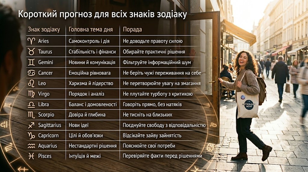 Гороскоп на 10 червня 2026 року: кому день принесе важливу розмову, а кому — шанс змінити плани