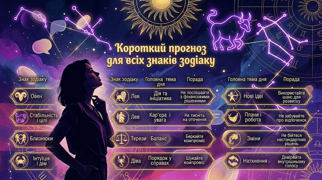 Гороскоп на 15 червня 2026 року: кому молодик принесе зміни, важливі розмови та нові можливості