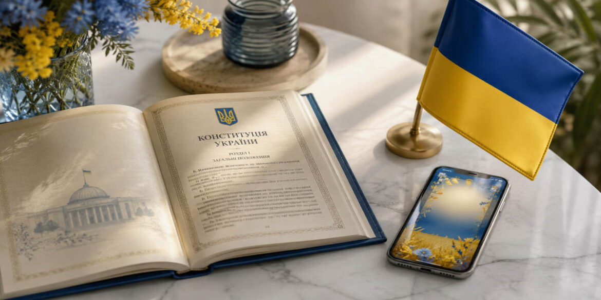 З Днем Конституції України 2026: короткі привітання, листівки і гарні слова українською