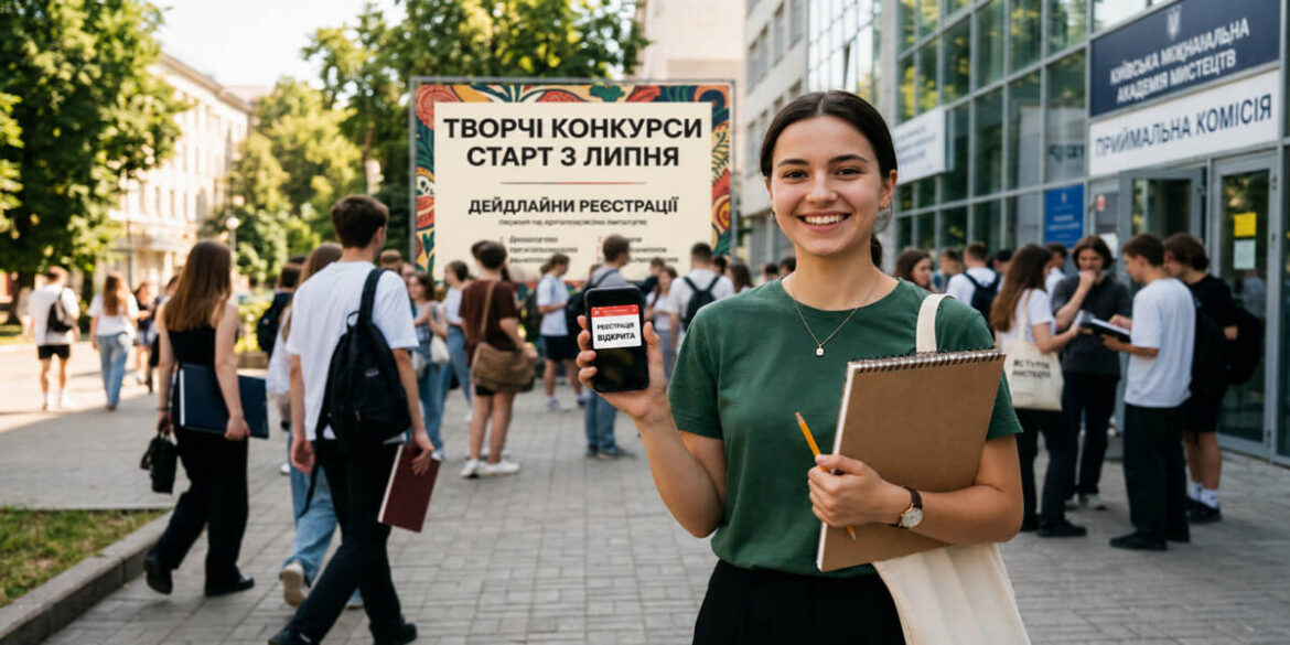 Творчі конкурси і співбесіди-2026 стартують 3 липня: що вступнику треба зробити до дедлайнів