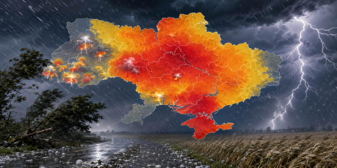 Погода 7–9 липня: де в Україні чекати гроз, граду і шквалів