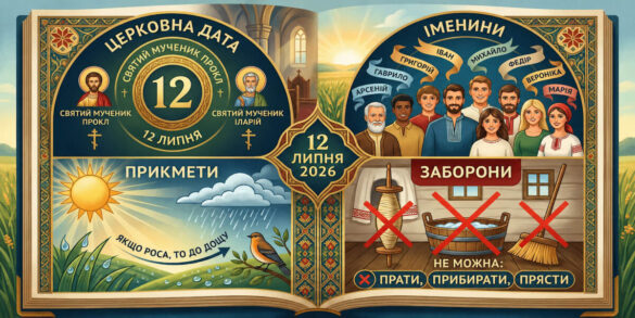 Яке свято 12 липня 2026 року: церковна дата, іменини, прикмети та заборони