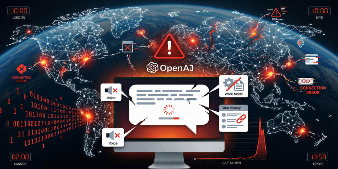 ChatGPT не працює 19 липня: OpenAI підтвердила збій у чатах, Voice та Work Mode