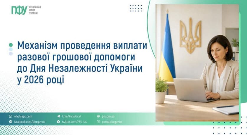 Виплата до Дня Незалежності 2026: суми, отримувачі та як подати заяву