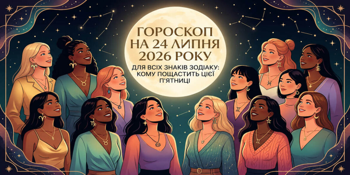 Гороскоп на 24 липня 2026 року для всіх знаків зодіаку: кому пощастить цієї п’ятниці