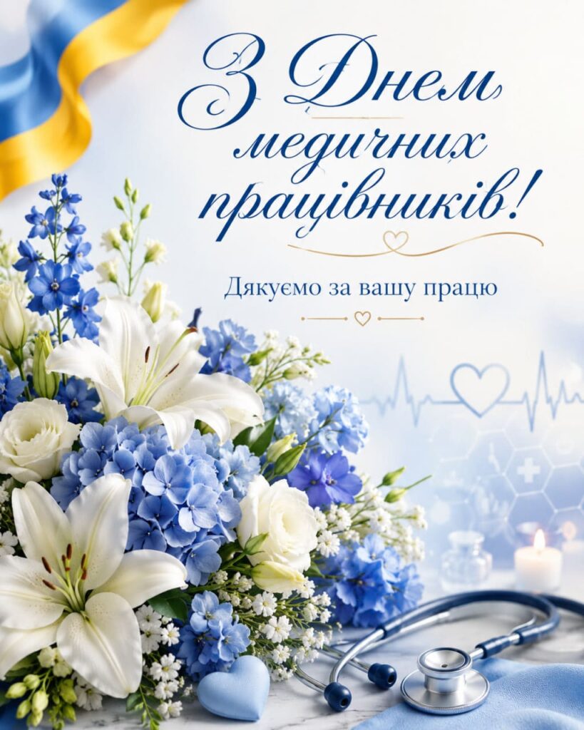 Привітання з днем медичних працівників 2026: красиві СМС, короткі побажання, листівки, картинки та GIF