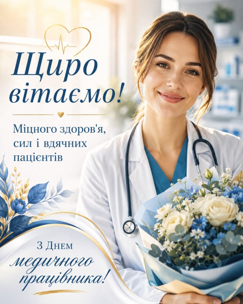 Привітання з днем медичних працівників 2026: красиві СМС, короткі побажання, листівки, картинки та GIF