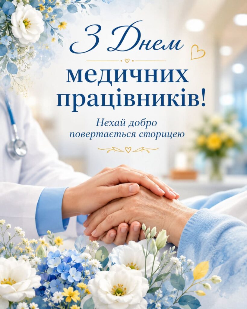 Привітання з днем медичних працівників 2026: красиві СМС, короткі побажання, листівки, картинки та GIF