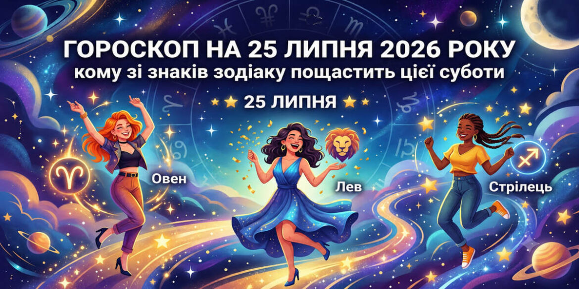 Гороскоп на 25 липня 2026 року: кому зі знаків зодіаку пощастить цієї суботи