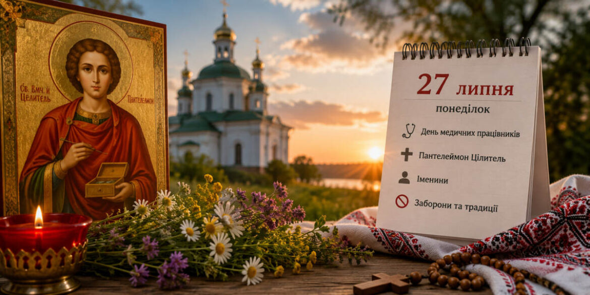Яке завтра, 27 липня, свято: День медика, церковна дата, заборони та іменини