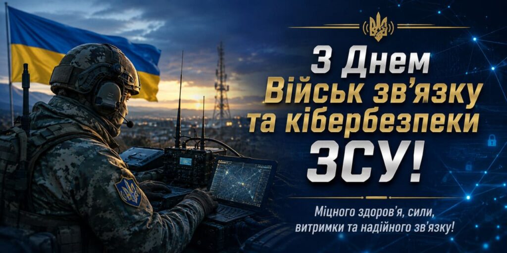 Привітання з Днем Військ зв’язку та кібербезпеки ЗСУ 2026: короткі та щирі побажання