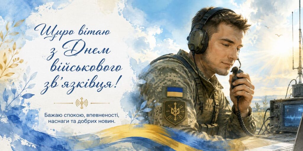 Привітання з Днем Військ зв’язку та кібербезпеки ЗСУ 2026: короткі та щирі побажання