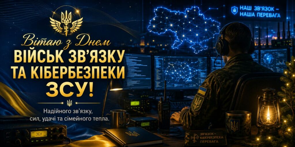 Привітання з Днем Військ зв’язку та кібербезпеки ЗСУ 2026: короткі та щирі побажання