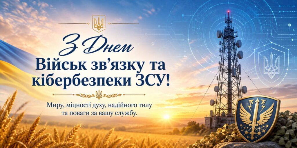 Привітання з Днем Військ зв’язку та кібербезпеки ЗСУ 2026: короткі та щирі побажання