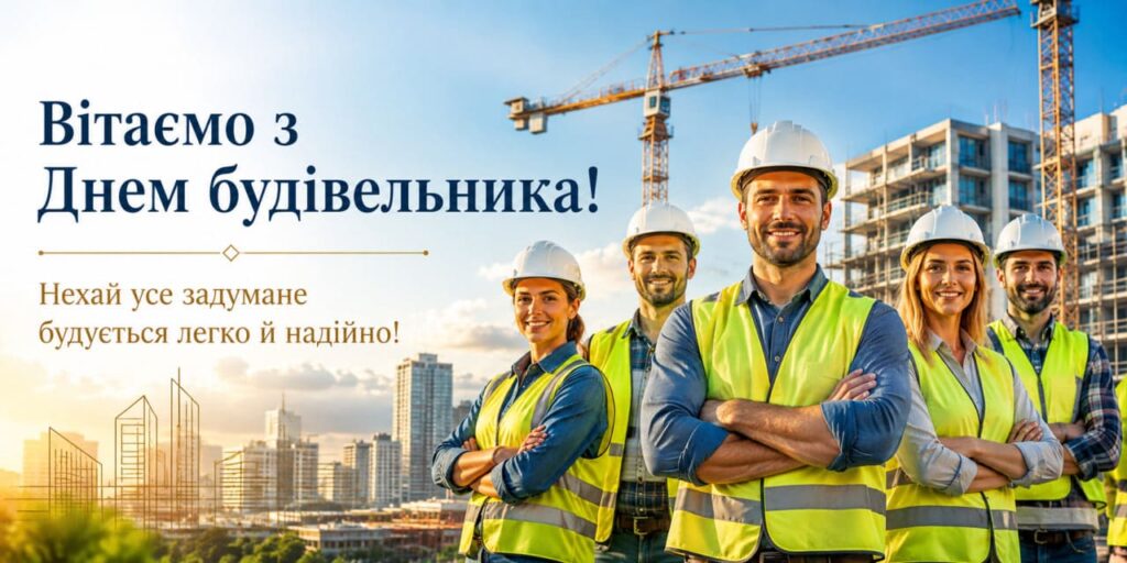 Привітання з Днем будівельника 2026: красиві СМС, короткі побажання, листівки, картинки та GIF