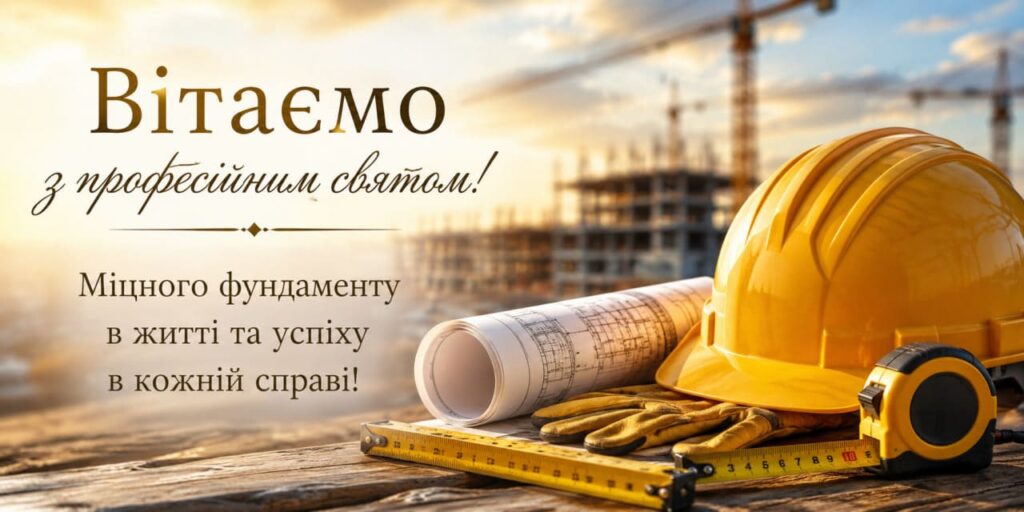 Привітання з Днем будівельника 2026: красиві СМС, короткі побажання, листівки, картинки та GIF