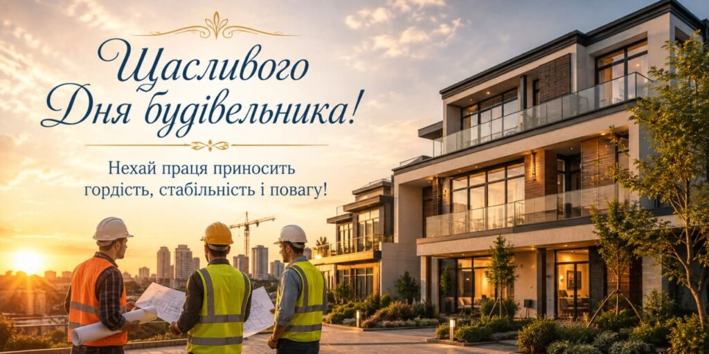 Привітання з Днем будівельника 2026: красиві СМС, короткі побажання, листівки, картинки та GIF