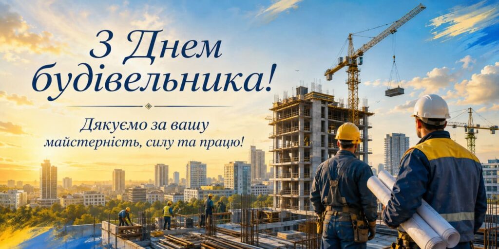 Привітання з Днем будівельника 2026: красиві СМС, короткі побажання, листівки, картинки та GIF
