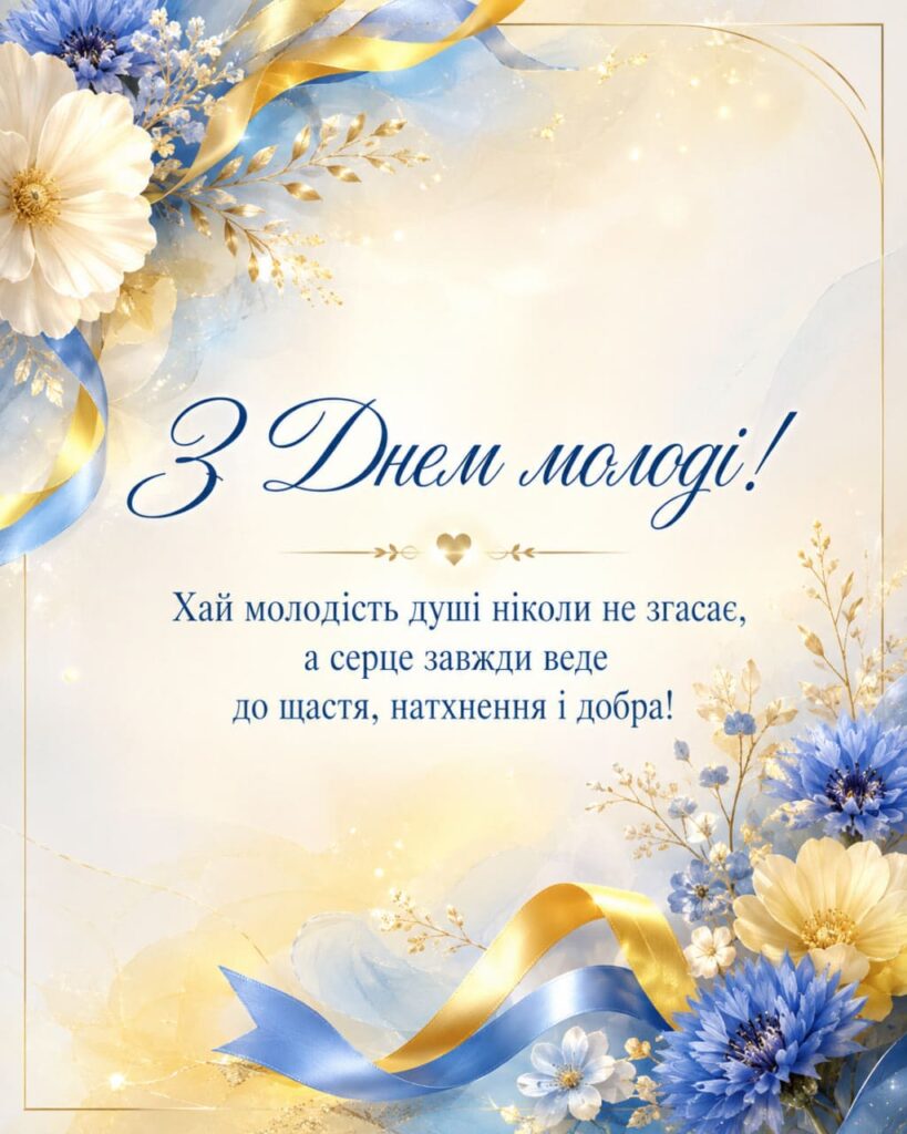 День молоді 2026: дата та красиві СМС, короткі побажання, листівки, картинки та GIF