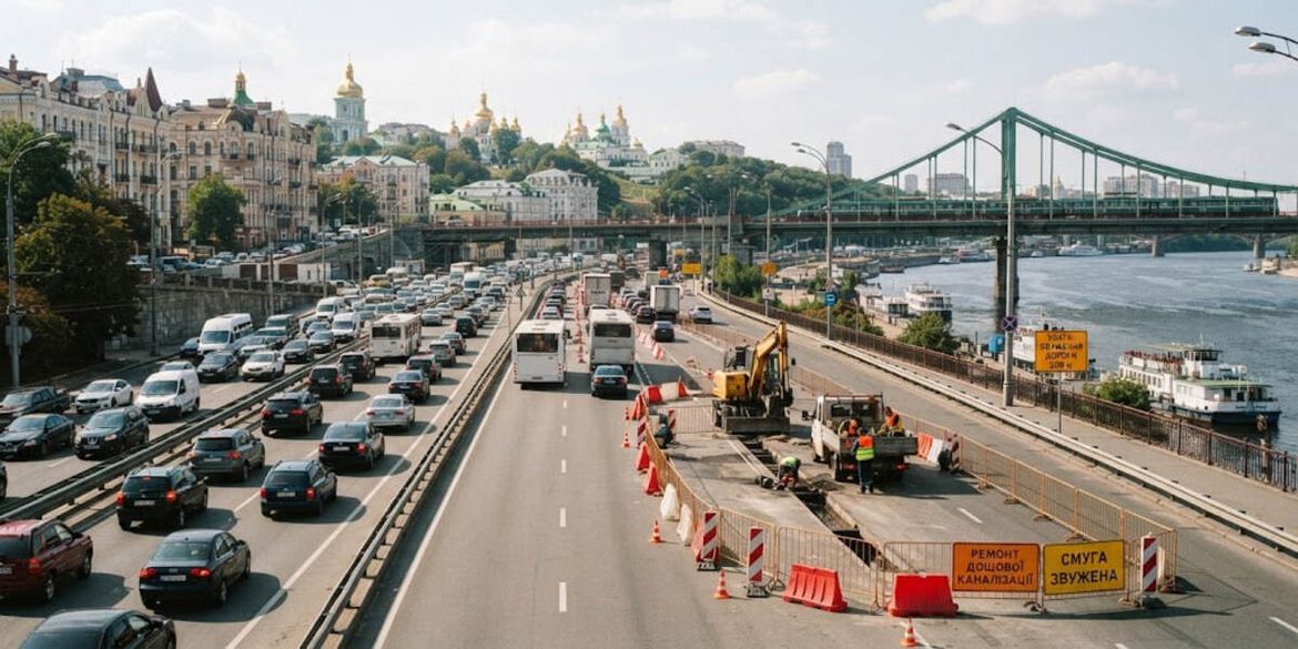Де у Києві обмежують рух 9–10 вересня: Набережне шосе, Зодчих і маршрути об'їзду