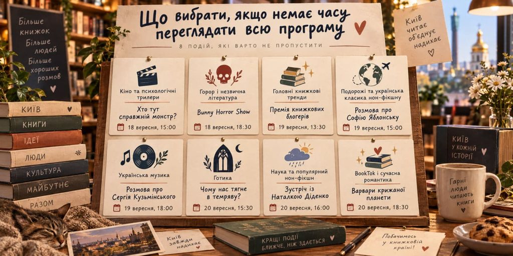 «Дні Книжкової країни» 18–20 вересня: що буде замість перенесеного фестивалю