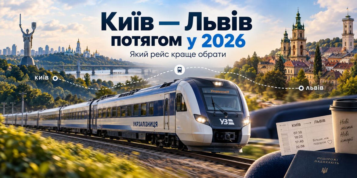Київ — Львів потягом у 2026 році: який рейс краще обрати