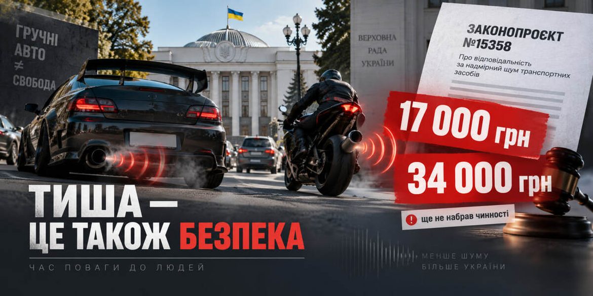 Штраф за гучний вихлоп в Україні: скільки доведеться платити і коли нові правила можуть запрацювати