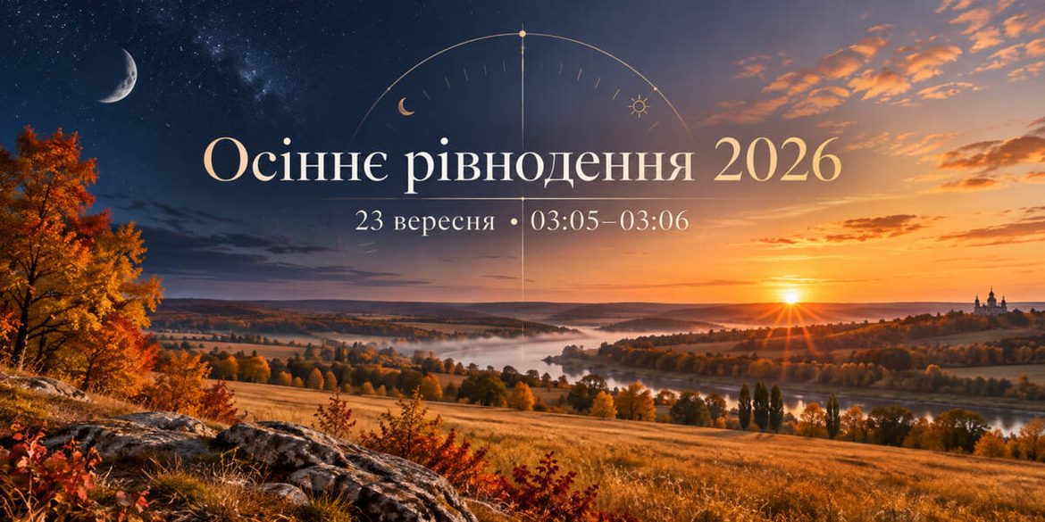 Осіннє рівнодення 2026 в Україні: точний час, чому є 03:05 і 03:06 та коли день справді дорівнює ночі