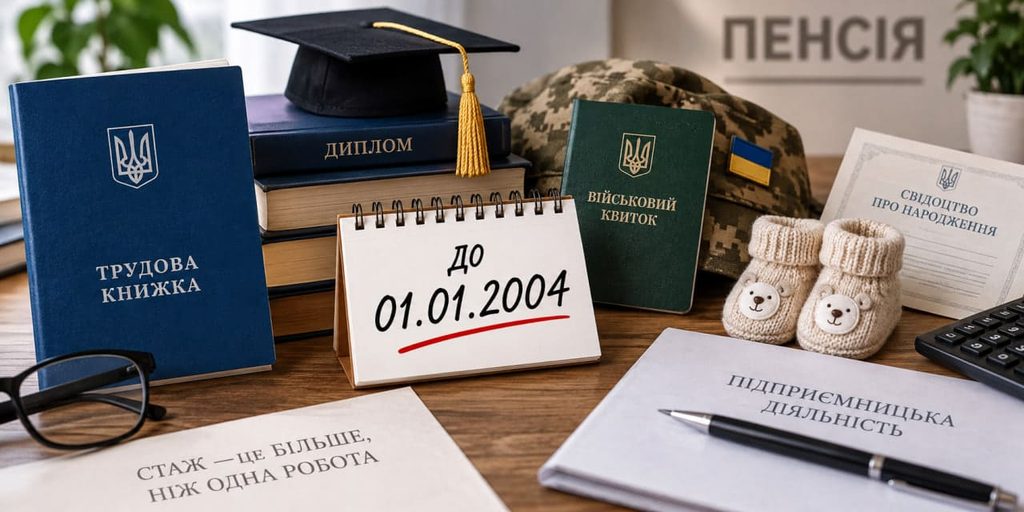 Трудовий і страховий стаж у 2026 році: які роки зарахують до пенсії і чому важлива дата 1 січня 2004 року